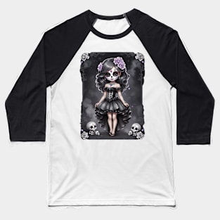 Ghostly Blossom Baseball T-Shirt